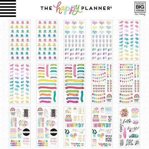 ME & MY BIG IDEAS Happy Planner STCKRS, Brights, 3888/Pkg