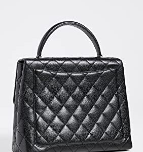 CHANEL Women's Pre-Loved Jumbo Kelly Flap, Caviar, Black, One Size