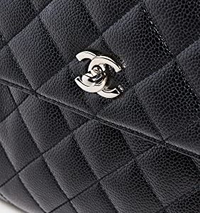 CHANEL Women's Pre-Loved Jumbo Kelly Flap, Caviar, Black, One Size