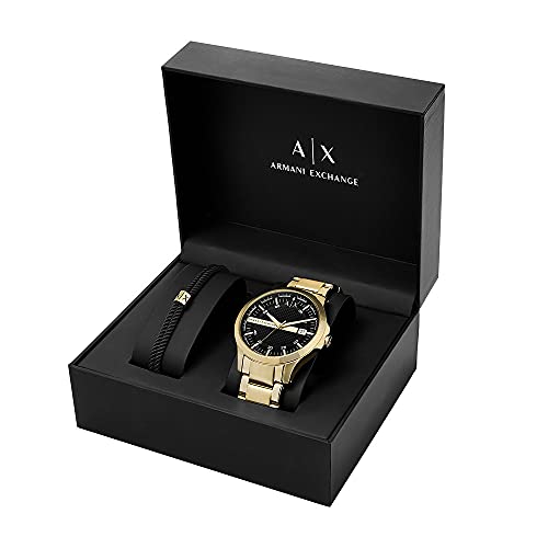 Armani Exchange Men's Three-Hand Date, Stainless Steel Watch, 46mm case Size