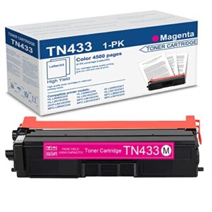 1 pk magenta compatible tn433 toner cartridge replacement for brother hl-l8260cdw l8360cdwt l9310cdwt l8360cdw dcp-l8410cdw mfc-l8900cdw l9570cdwt l8690cdw l9570cdw printer-by cobatoner