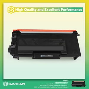 S SMARTOMNI Compatible TN880 TN-880 Toner Cartridge Replacement for Brother 880 TN880 for Brother HL-L6200DW HL-L6250DW HL-L6300DW HL-L6400DWT MFC-L6700DW MFC-L6800DW MFC-L6900DW Printer 2 Pack