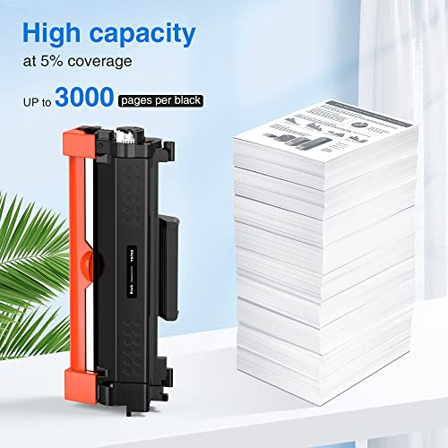 myCartridge TN760 Toner Cartridge Black Repalcement for Brother TN760 TN 760 TN730 Toner Cartridge High Yield for MFC-L2710DW MFC-L2750DW HL-L2370DW Printer (4 Pack)