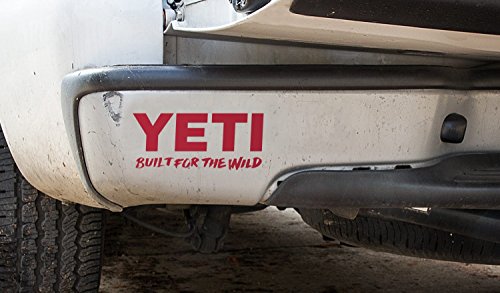 YETI Built for The Wild Window Decal Red