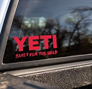 YETI Built for The Wild Window Decal Red