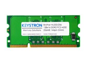 keystron 256mb ddr2 144pin 16bit memory upgrade for brother laser printer mfc-l8600cdw, mfc-l8850cdw, mfc-l9550cdw