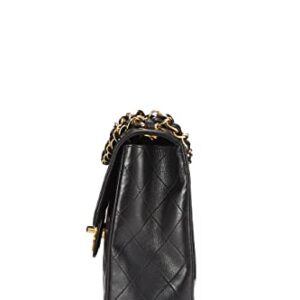 CHANEL, Pre-Loved Black Quilted Lambskin Half Flap Jumbo, Black