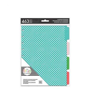 me & my BIG ideas 6 Month Calendar Extension - The Happy Planner Scrapbooking Supplies - 6 Pre-Punched Dividers - Undated Monthly & Weekly - 2 Sticker Sheets with Months and Numbers - Classic Size