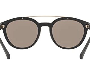 A|X ARMANI EXCHANGE AX4118S Round Sunglasses, Light Brown Mirrored Dark Gold, 54 mm