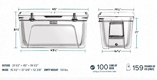 YETI Tundra 160 Cooler, White