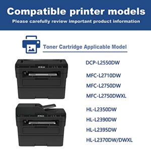 TN-730 1 Pack Black Toner Cartridge Compatible TN730 Replacement for Brother DCP-L2550DW MFC-L2710DW MFC-L2750DW MFC-L2750DWXL HL-L2350DW HL-L2370DW/DWXL HL-L2390DW HL-L2395DW Printers.