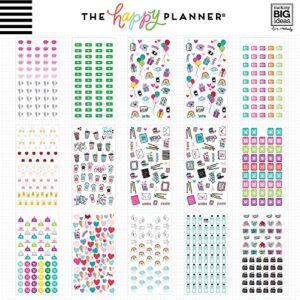 me & my BIG ideas Sticker Value Pack for Mini Planner - The Happy Planner Scrapbooking Supplies - Icons Theme - Multi-Color & Gold Foil - Great for Projects & Albums - 30 Sheets, 1508 Stickers Total