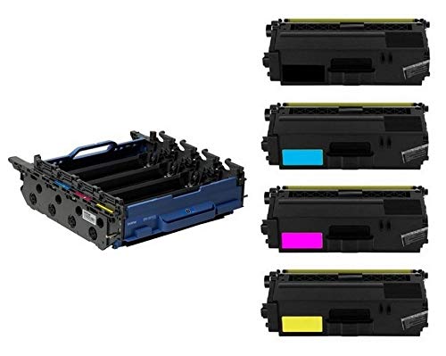 SuppliesMAX Compatible Replacement for Brother HL-L9200/L9300/MFC-L9550/L9950CDWT Drum/High Yield Toner Value Combo Pack (1-Drum Unit/4-Toners) (DR-331CL/TN-339BCMYVB)