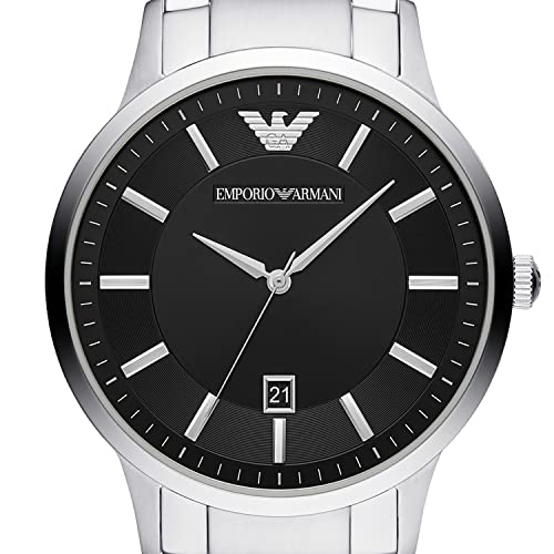 Emporio Armani Men's Three-Hand Date Stainless Steel Watch (Model: AR11181)