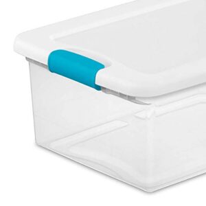 Latching Storage Box, See-Through Base, 15-Qt.