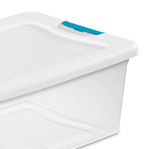 Latching Storage Box, See-Through Base, 15-Qt.