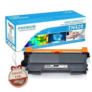 tn420 toner cartridge compatible tn-420 black replacement for brother tn420 tn-420 for brother dcp-7060d dcp-7065d mfc-7240 mfc-7360n mfc-7365dn mfc-7460dn printer toner.(black 1 pack)