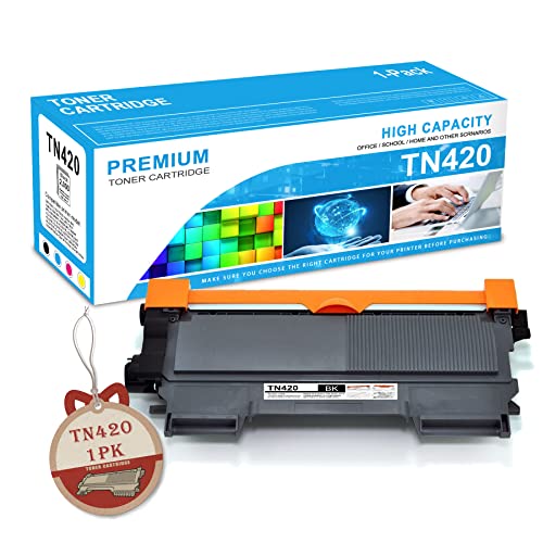 TN420 Toner Cartridge Compatible TN-420 Black Replacement for Brother TN420 TN-420 for Brother DCP-7060D DCP-7065D MFC-7240 MFC-7360N MFC-7365DN MFC-7460DN Printer Toner.(Black 1 Pack)
