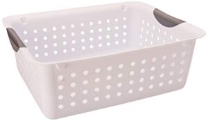 sterilite 16248006 medium white ultra basket, 2 pack