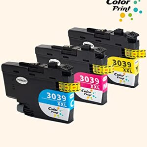 C P 3-Pack (Cyan, Magenta, Yellow) Compatible LC3039 Ink Cartridge Replacement for Brother LC3039XXL LC-3039 XXL LC3037 Work with MFC-J5845DW XL MFC-J5945DW MFC-J6545DW MFC-J6945DW Printers