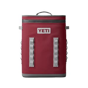 yeti hopper backflip 24 soft sided cooler/backpack, harvest red