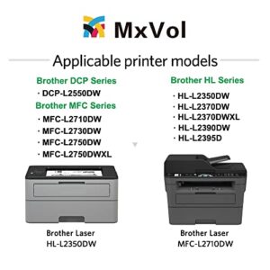 MxVol Compatible Drum Unit Replacement for Brother DR730 DR 730 DR-730 use for HL-L2350DW DCP-L2550DW MFC-L2710DW MFC-L2750DW HL-L2395DW Printer (NO Toner, 2 Pack)