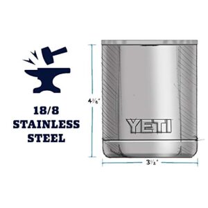 YETI Rambler 10 oz Lowball, Vacuum Insulated, Stainless Steel with Standard Lid, Stainless