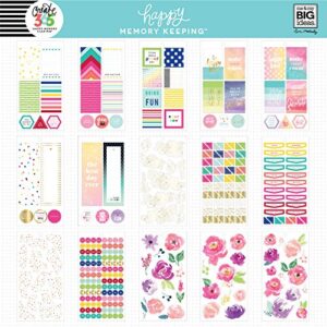 me & my BIG ideas Sticker Value Pack for Big Planner - The Happy Planner Scrapbooking Supplies - Floral Theme - Multi-Color & Gold Foil - Great for Projects & Albums - 30 Sheets, 578 Stickers Total