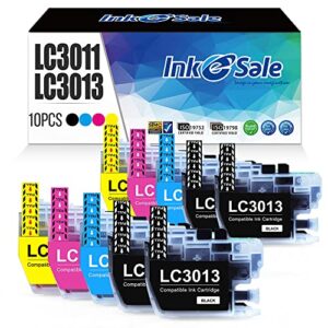 ink e-sale compatible lc3013 lc3011 ink cartridge replacement for brother 3013 lc 3011 ink cartridge (10-pack combo) for use with brother mfc-j491dw mfc-j497dw mfc-j690dw mfc-j895dw printer
