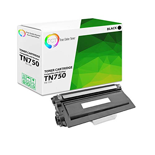 TCT Premium Compatible Toner Cartridge Replacement for Brother TN-750 TN750 Black High Yield Works with Brother HL-5440D 5450 6180, MFC-8510 8520 8950, DCP-8110 8250 Printers (8,000 Pages) - 2 Pack