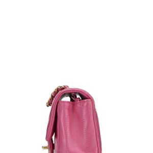 CHANEL, Pre-Loved Pink Chevron Lambskin Classic Flap Mini, Pink