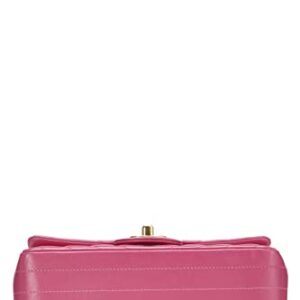 CHANEL, Pre-Loved Pink Chevron Lambskin Classic Flap Mini, Pink