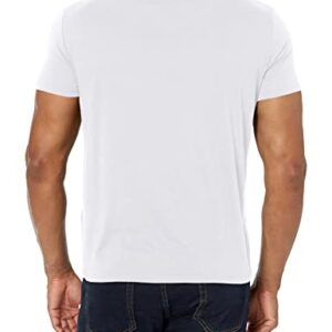 A|X ARMANI EXCHANGE Men's Solid Colored Basic Pima Crew Neck - white - Medium