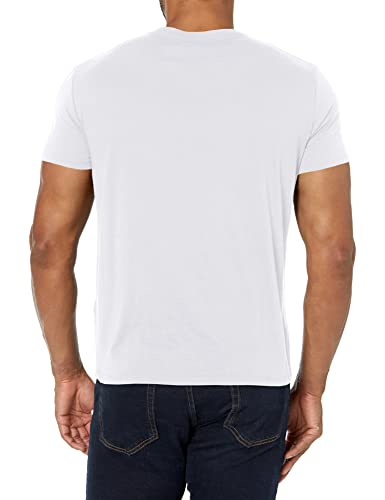 A|X ARMANI EXCHANGE Men's Solid Colored Basic Pima Crew Neck - white - Medium