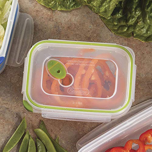 Sterilite 3.1 Cup Rectangular UltraSeal Food Storage Container for Meal Prep, Leftovers, or Work Lunch, Dishwasher Safe (12 Pack)