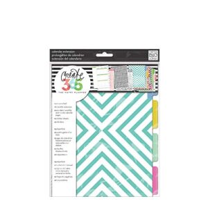 me & my big ideas 6 month calendar extension – the happy planner scrapbooking supplies – 6 pre-punched dividers – undated monthly & weekly – 2 sticker sheets with months and numbers – big size