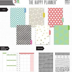 me & my BIG ideas 6 Month Calendar Extension - The Happy Planner Scrapbooking Supplies - 6 Pre-Punched Dividers - Undated Monthly & Weekly - 2 Sticker Sheets with Months and Numbers - Big Size