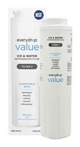 everydrop value by whirlpool ice and water refrigerator filter 4, evfilter4, single-pack