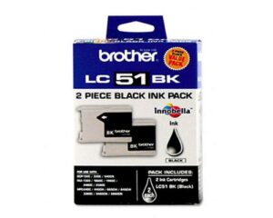 brother mfc-5460cn black ink cartridge twin pack (oem) 1,000 pages