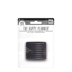 me & my big ideas plastic expander discs, black – the happy planner scrapbooking supplies – add extra pages, notes & artwork – create more space for notebooks, planners & journals – expander size