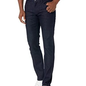 A|X ARMANI EXCHANGE Men's 5 Pocket Slim Dark Rinse, Indigo Denim/Indigo, 33R