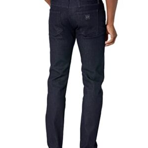 A|X ARMANI EXCHANGE Men's 5 Pocket Slim Dark Rinse, Indigo Denim/Indigo, 33R