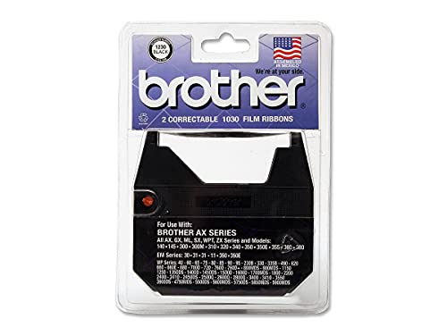Brother 1230 Ribbon Cartridge for Ax Series, Black, 2/Pk - in Retail Packaging