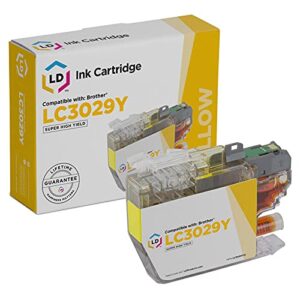 ld compatible ink cartridge replacement for brother lc3029y super high yield (yellow)