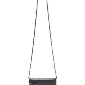 CHANEL, Pre-Loved Black Quilted Calfskin Cambon Wallet on Chain (WOC), Black
