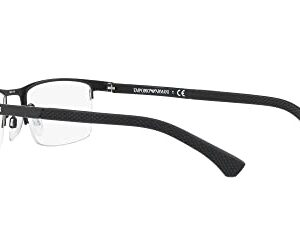 Armani EA1041 Eyeglass Frames 3094-53 - Black Rubber EA1041-3094-53