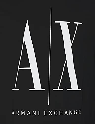 A|X ARMANI EXCHANGE mens Icon Graphic T-shirt T Shirt, Black, Medium US