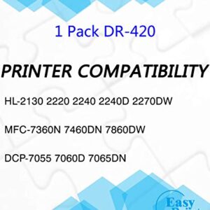 Compatible DR-420 DR420 Drum Unit TN450 TN420 Used for Brother HL-2130 HL-2240D HL-2270DW MFC-7360N MFC-7460DN MFC-7860DW DCP-7055 DCP-7065DN Printer, by EasyPrint