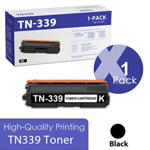 hiyota tn-339 tn 339 compatible tn339 extra high yield toner cartridge black replacement for brother tn339 hl-l8250cdn l9200cdw/cdwt mfc-9460cdn l8650cdw l9550cdw dcp-9050cdn printer (tn339-1pk)