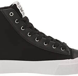 A|X ARMANI EXCHANGE Men's Updated Icon Logo High-Top Sneaker, Black, 10